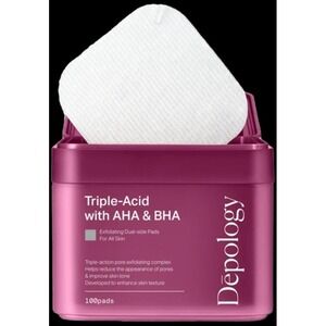 New Depology Triple-Acid with AHA & BHA~ Exfoliating Dual-Sided Pads